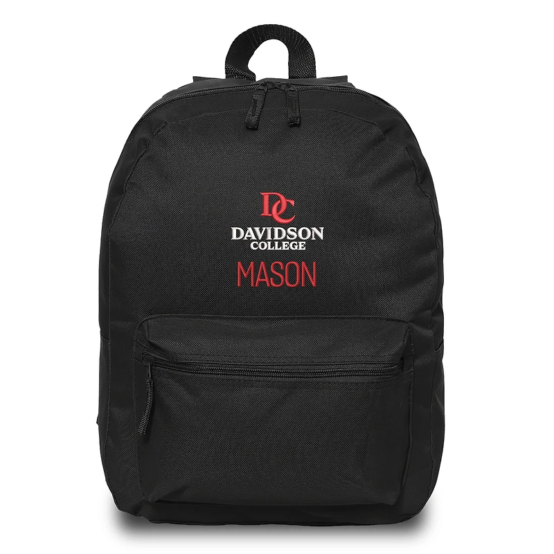 Chad & Jake  Black Davidson Wildcats Personalized Backpack