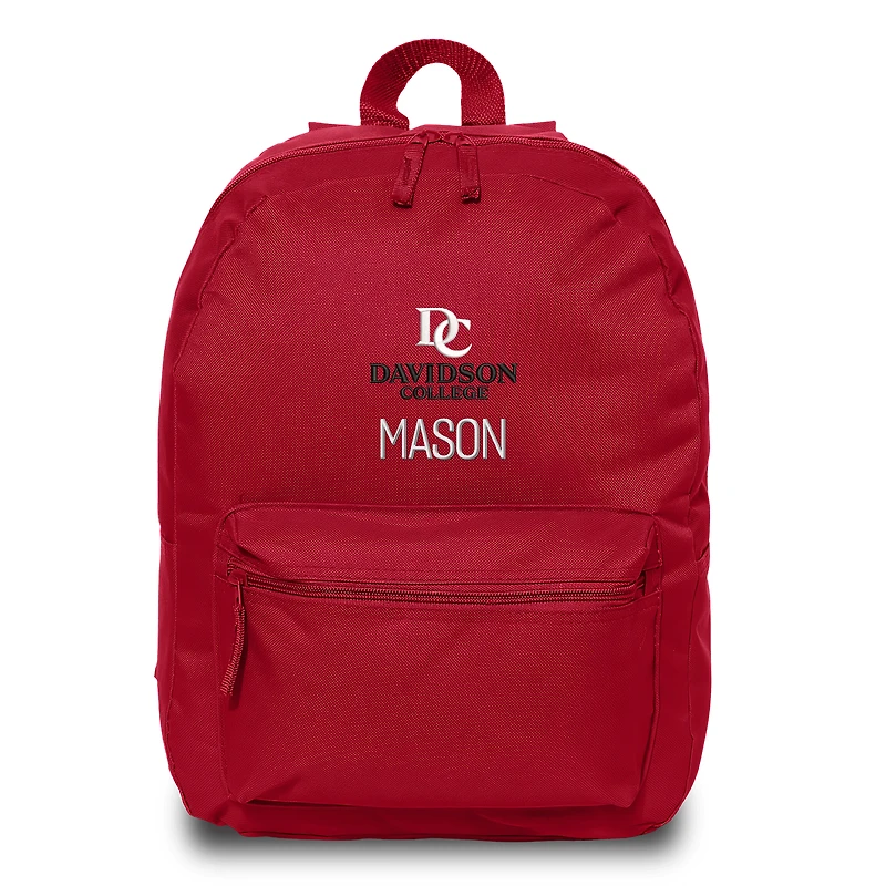 Chad & Jake  Red Davidson Wildcats Personalized Backpack