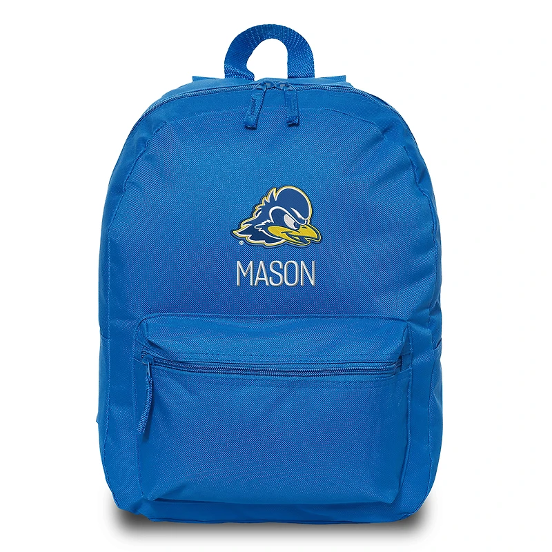 Chad & Jake  Blue Delaware Fightin' Blue Hens Personalized Backpack