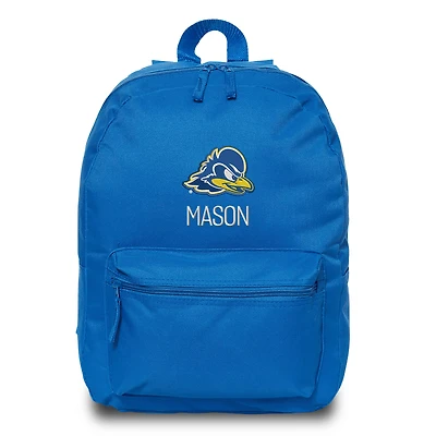 Chad & Jake  Blue Delaware Fightin' Blue Hens Personalized Backpack