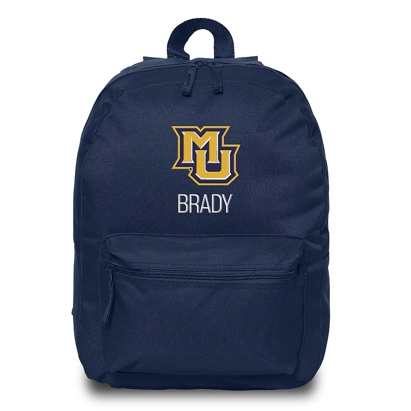 Chad & Jake  Navy Marquette Golden Eagles Personalized Backpack