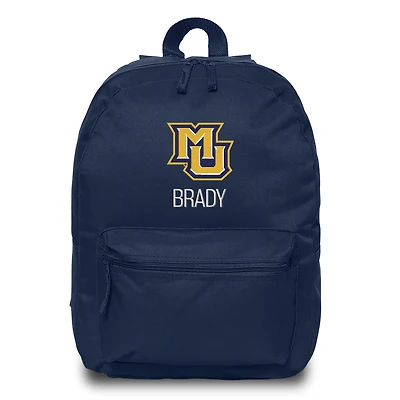 Chad & Jake  Navy Marquette Golden Eagles Personalized Backpack