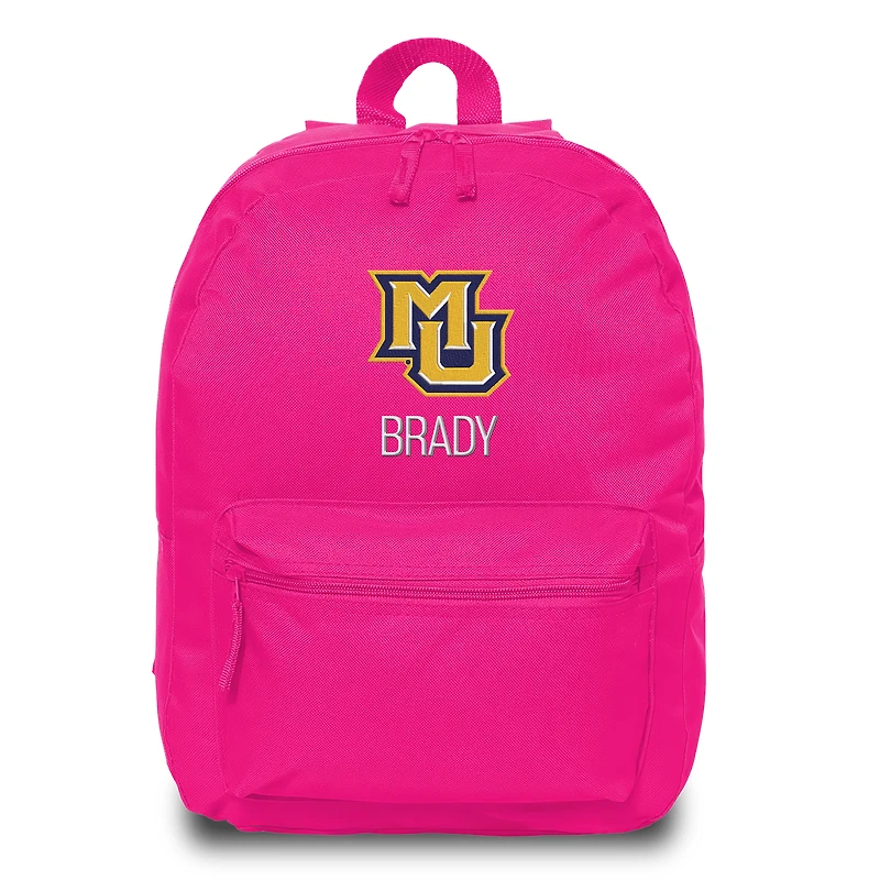 Chad & Jake Pink Marquette Golden Eagles Personalized Backpack