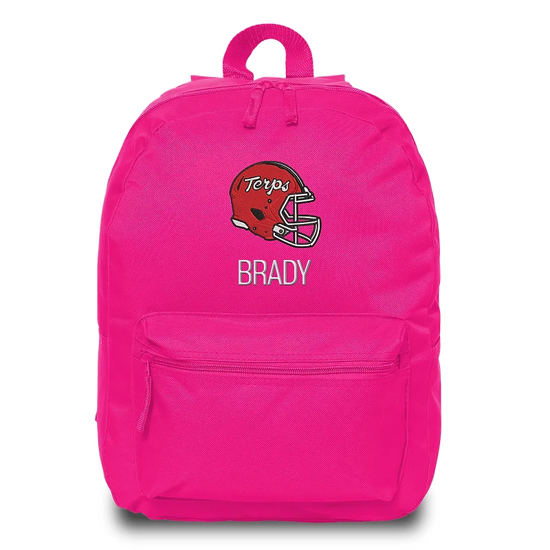 Chad & Jake Pink Maryland Terrapins Personalized Backpack