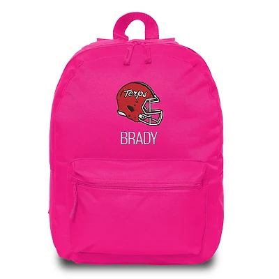 Chad & Jake Pink Maryland Terrapins Personalized Backpack
