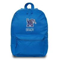 Chad & Jake Blue Memphis Tigers Personalized Backpack
