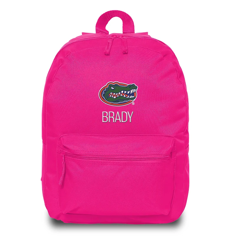 Chad & Jake Pink Florida Gators Personalized Backpack