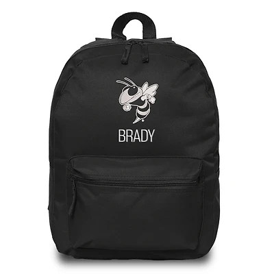 Chad & Jake  Black Georgia Tech Yellow Jackets Personalized Backpack