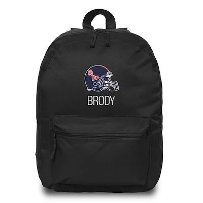 Chad & Jake  Black Ole Miss Rebels Personalized Backpack