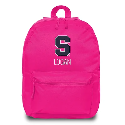Chad & Jake Pink Syracuse Orange Personalized Backpack