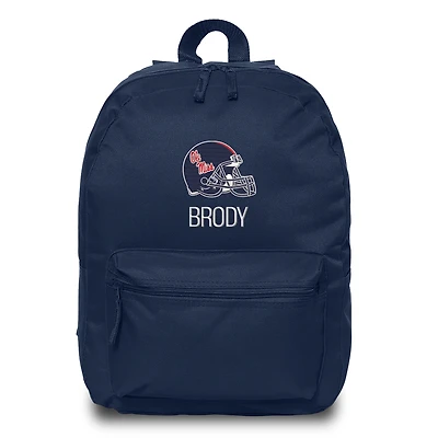 Chad & Jake Navy Ole Miss Rebels Personalized Backpack