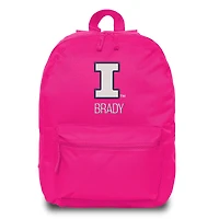 Chad & Jake  Pink Illinois Fighting Illini Personalized Backpack