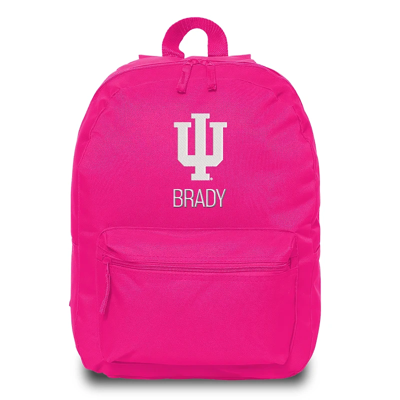 Chad & Jake Pink Indiana Hoosiers Personalized Backpack