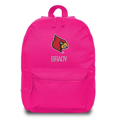 Chad & Jake  Pink Louisville Cardinals Personalized Backpack