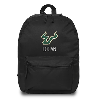 Chad & Jake  Black South Florida Bulls Personalized Backpack