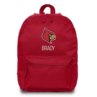 Chad & Jake  Red Louisville Cardinals Personalized Backpack