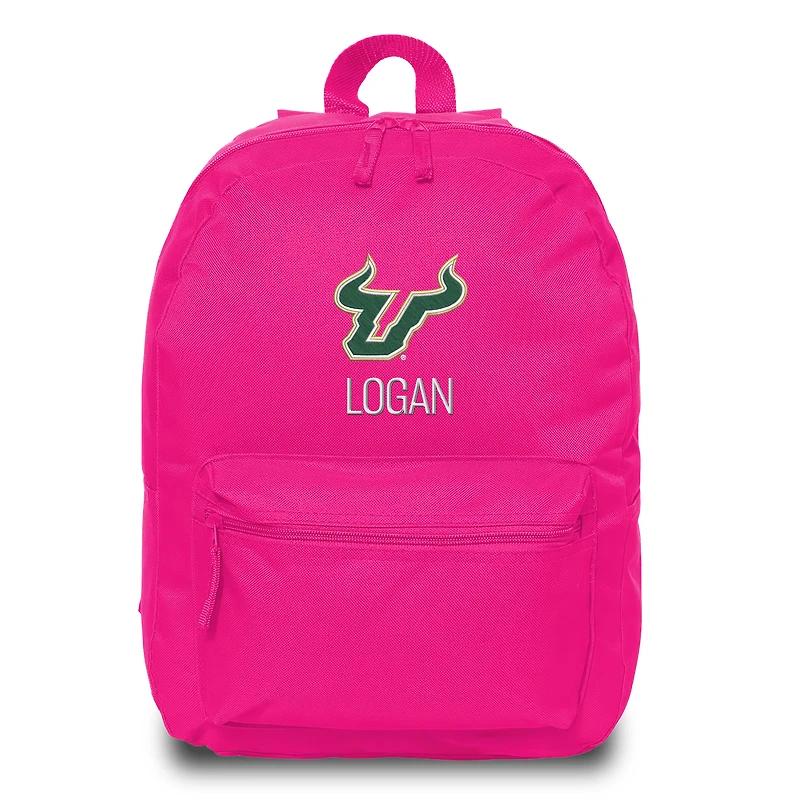 Chad & Jake  Pink South Florida Bulls Personalized Backpack