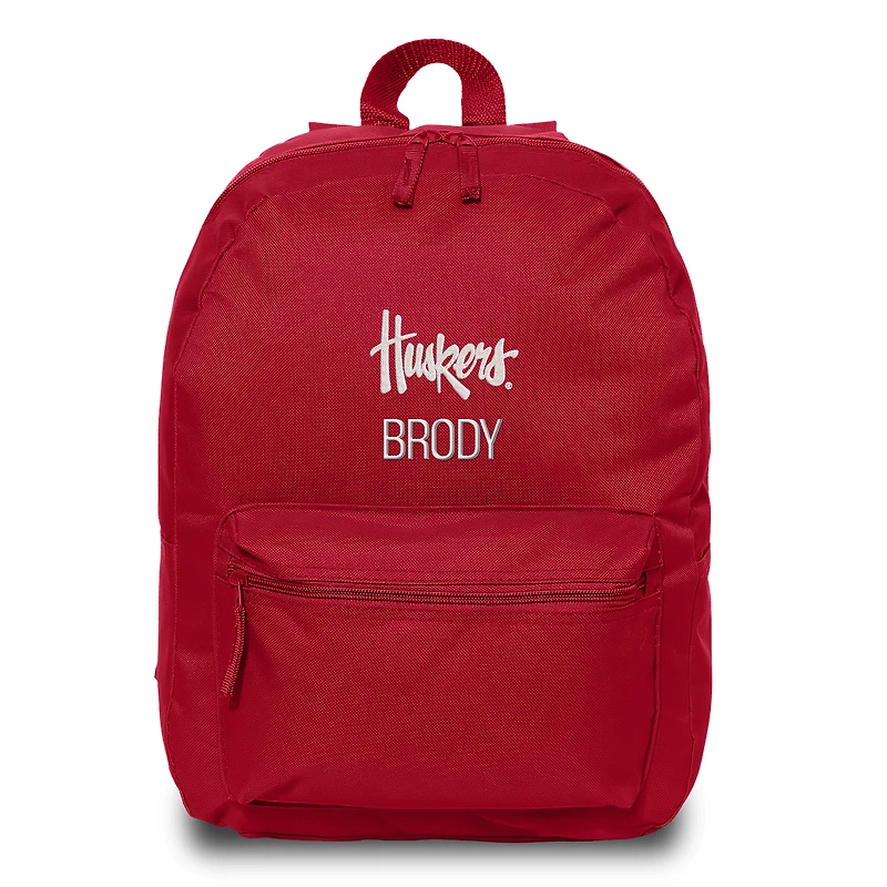 Chad & Jake Red Nebraska Huskers Personalized Backpack