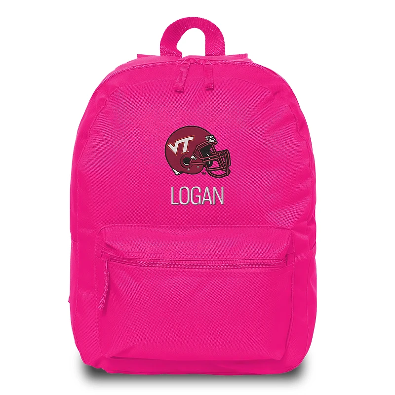 Chad & Jake  Pink Virginia Tech Hokies Personalized Backpack