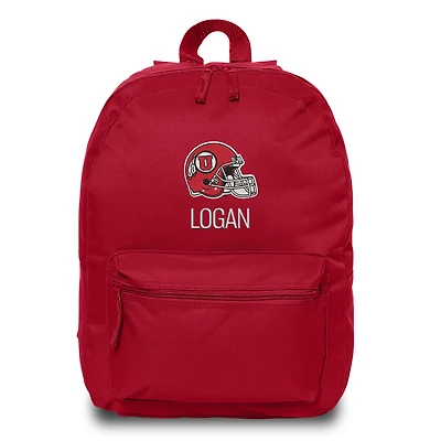 Chad & Jake Red Utah Utes Personalized Backpack