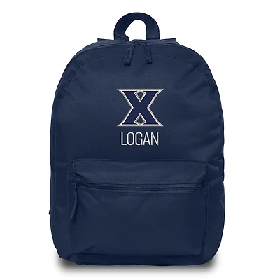 Chad & Jake  Navy Xavier Musketeers Personalized Backpack