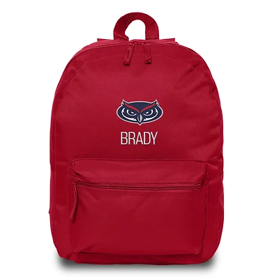 Chad & Jake  Red Florida Atlantic Owls Personalized Backpack