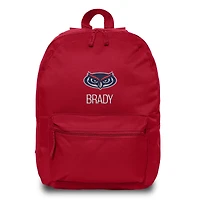 Chad & Jake  Red Florida Atlantic Owls Personalized Backpack