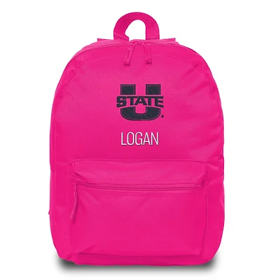 Chad & Jake  Pink Utah State Aggies Personalized Backpack