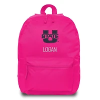 Chad & Jake  Pink Utah State Aggies Personalized Backpack