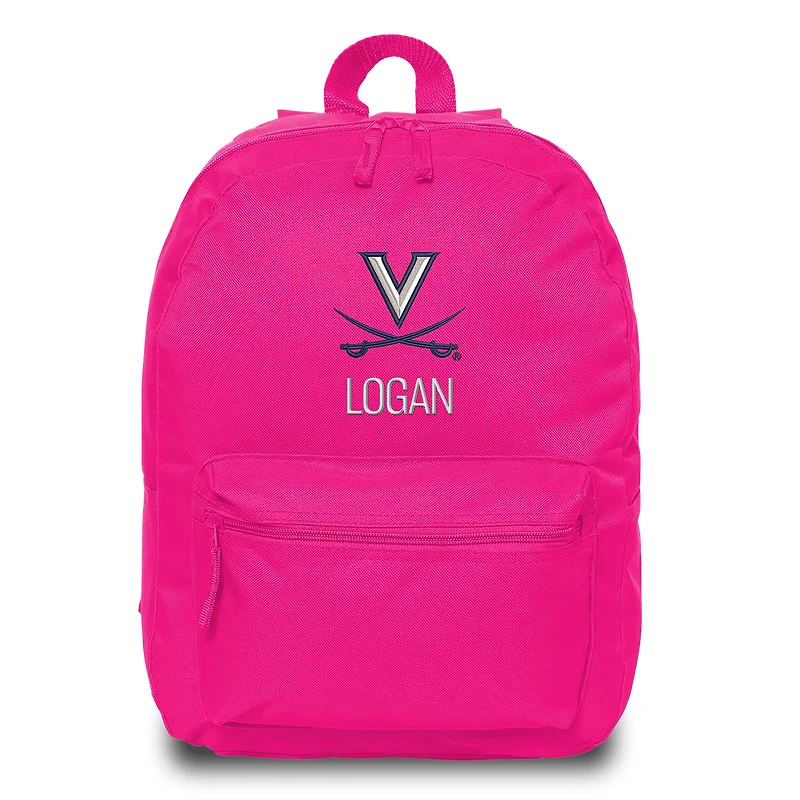 Chad & Jake Pink Virginia Cavaliers Personalized Backpack