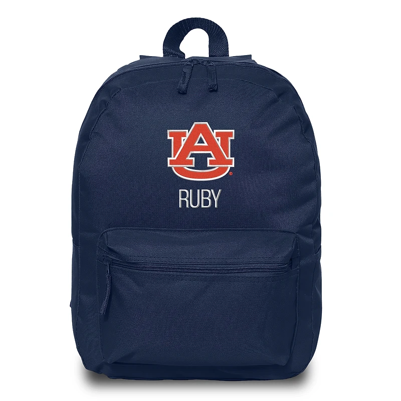 Chad & Jake  Navy Auburn Tigers Personalized Backpack