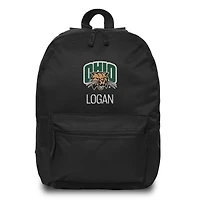 Chad & Jake  Black Ohio Bobcats Personalized Backpack
