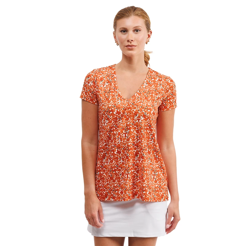 Women's Smith & Quinn Texas Longhorns Blake Floral V-Neck Top