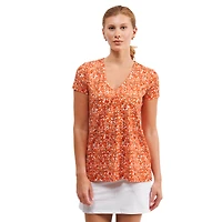 Women's Smith & Quinn Texas Longhorns Blake Floral V-Neck Top
