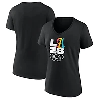 Women's LA 2028 Summer Olympics Gradient V-Neck T-Shirt