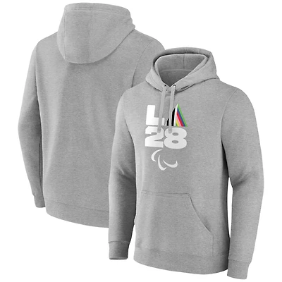 Men's Gray LA 2028 Summer Paralympics Prism Pullover Hoodie