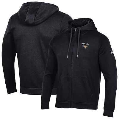 Men's Under Armour  Black Towson Tigers All Day Full-Zip Hooded Jacket