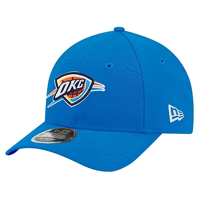 Men's New Era Blue Oklahoma City Thunder 9FORTY Stock M-Crown Adjustable Hat
