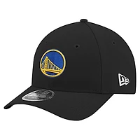 Men's New Era Black Golden State Warriors 9FORTY Stock M-Crown Adjustable Hat