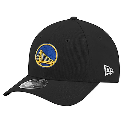 Men's New Era Black Golden State Warriors 9FORTY Stock M-Crown Adjustable Hat