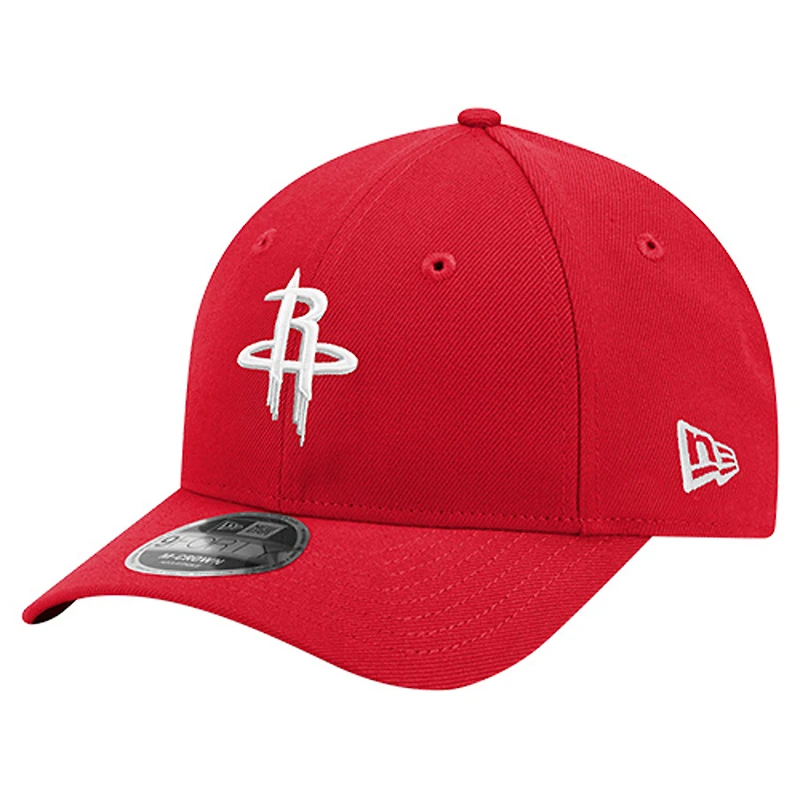 Men's New Era Red Houston Rockets 9FORTY Stock M-Crown Adjustable Hat