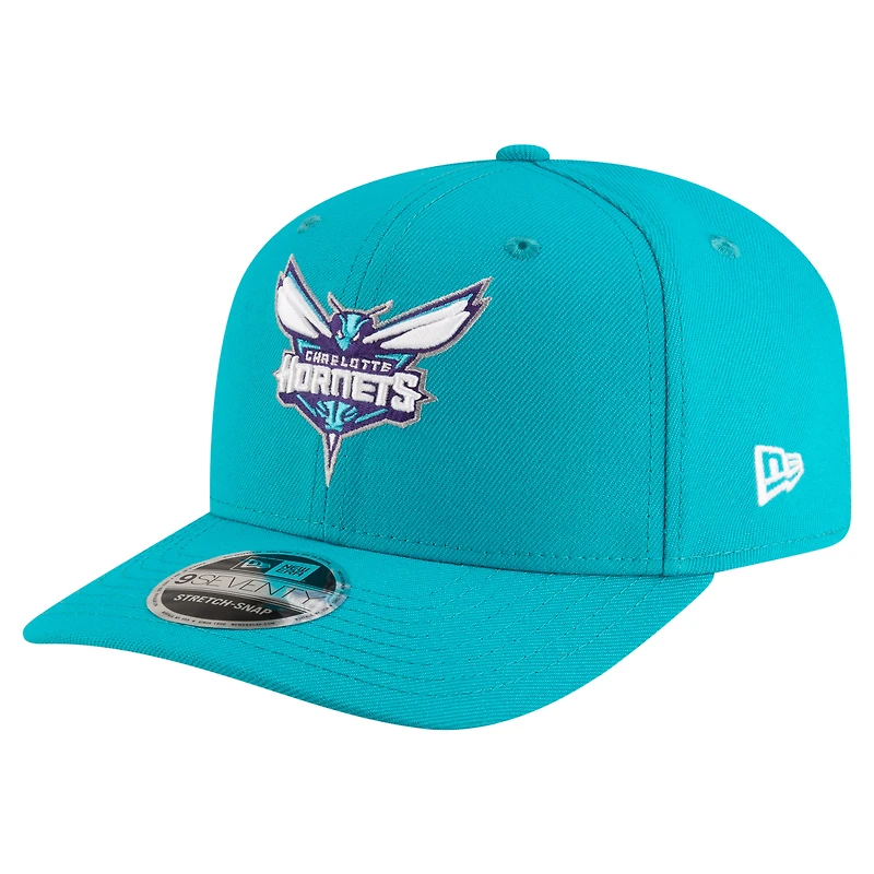 Men's New Era Teal Charlotte Hornets 9SEVENTY Stock Adjustable Hat