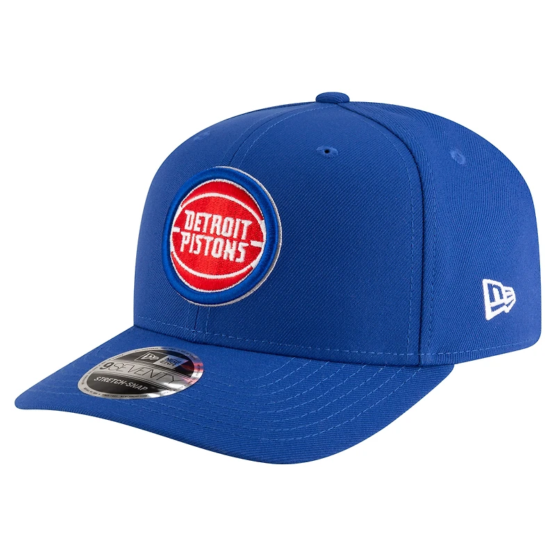 Men's New Era Blue Detroit Pistons 9SEVENTY Stock Adjustable Hat