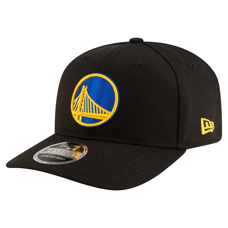 Men's New Era Black Golden State Warriors 9SEVENTY Stock Adjustable Hat