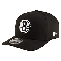 Men's New Era Black Brooklyn Nets 9SEVENTY Stock Adjustable Hat