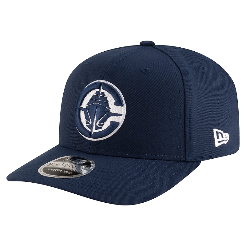 Men's New Era Navy LA Clippers 9SEVENTY Stock Adjustable Hat