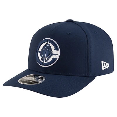Men's New Era Navy LA Clippers 9SEVENTY Stock Adjustable Hat