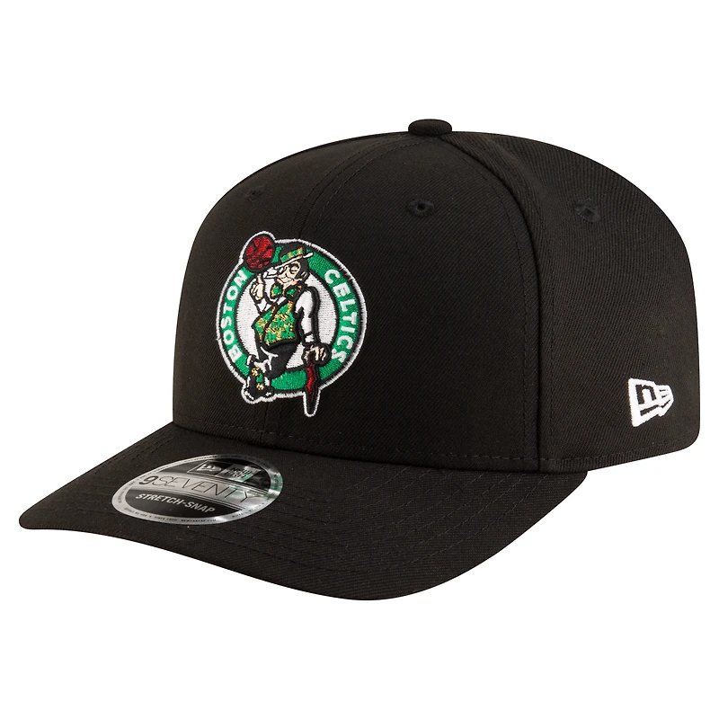 Men's New Era Black Boston Celtics 9SEVENTY Stock Adjustable Hat