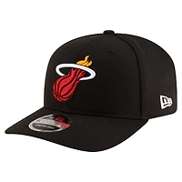 Men's New Era Black Miami Heat 9SEVENTY Stock Adjustable Hat