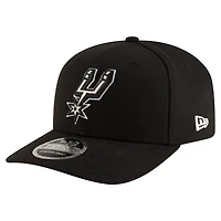 Men's New Era Black San Antonio Spurs 9SEVENTY Stock Adjustable Hat